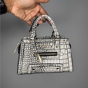 River Island Croc Mini Crossbody Bag
